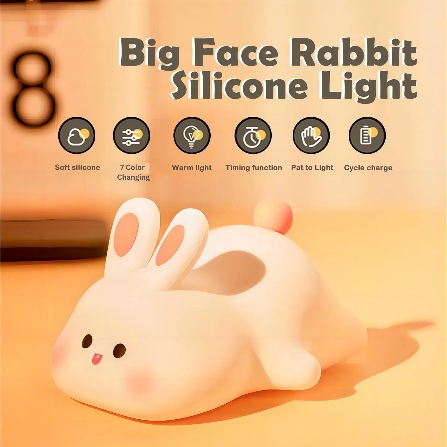 Snuggle Bunny Glow Silicon Lamp