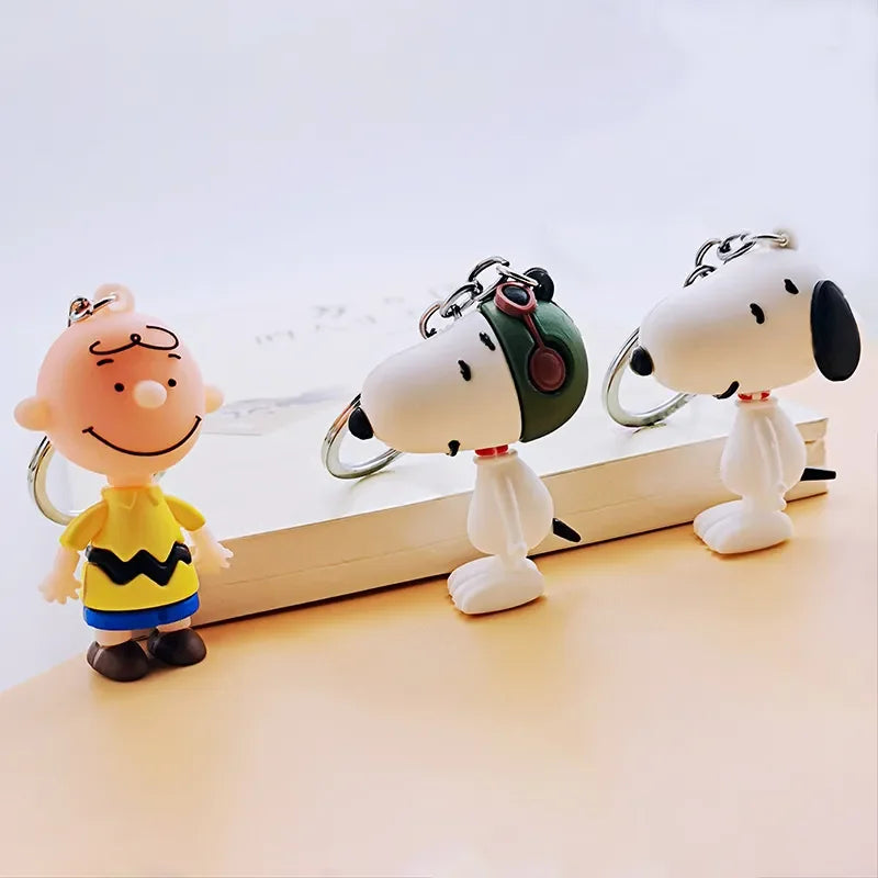 Peanuts Charm Message Keychain