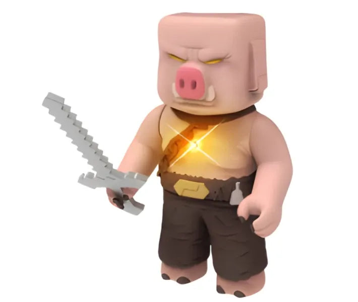 Minecraft Ender Dragon & Piglin Battle Set