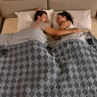 Velvet Warmth Dual-Control Heated Blanket