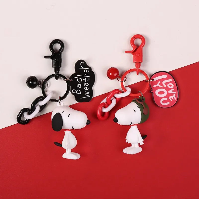 Peanuts Charm Message Keychain