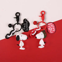 Peanuts Charm Message Keychain