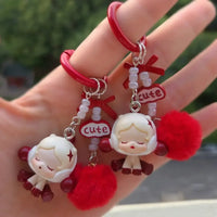 SkullPanda Opulent Pom Pom Keychain