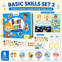 Learning & Fun 6-in-1 Interactive Montessori Busy Book