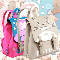 Whimsical Totoro & Chopper Anime Backpack