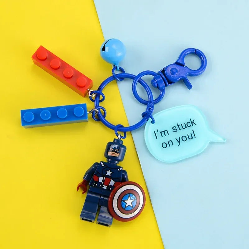 Brick Brigade Hero Blocks Keychain