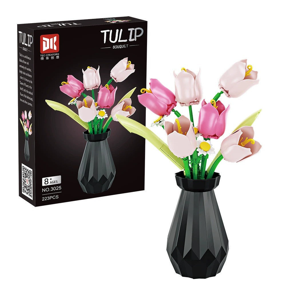 Tulip Bouquet Building Blocks (223 Pcs)