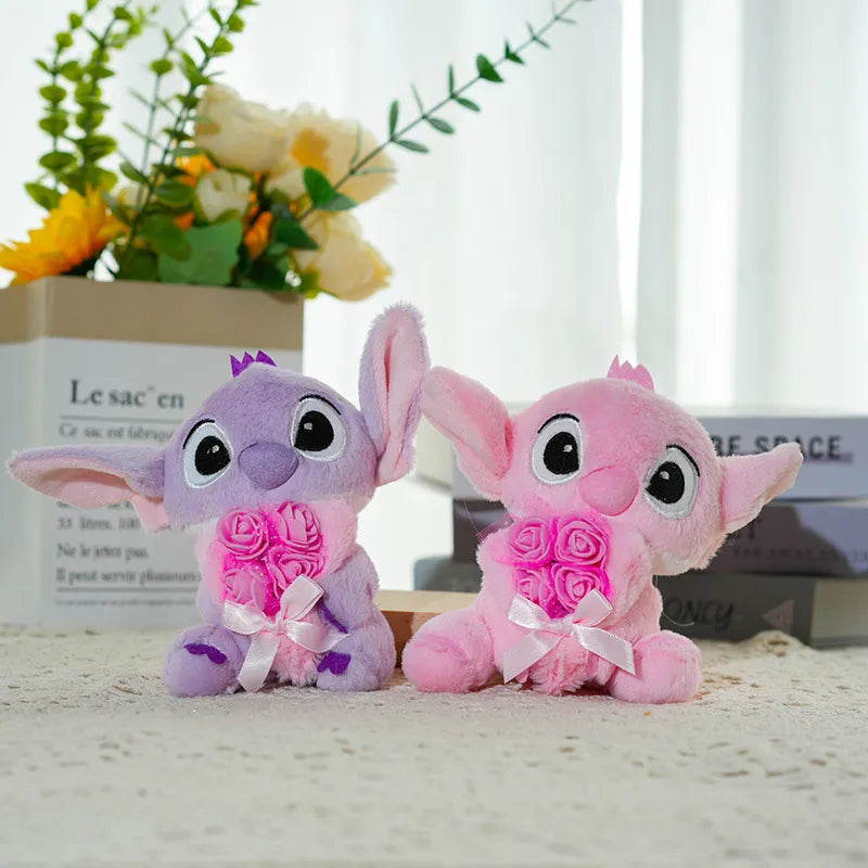 Stitch Bloom Ready Plush Keychain