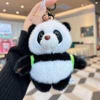 Backpack Panda Plush Keychain