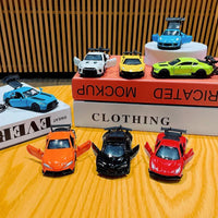 Pullback Die-cast Sports Car Keychain