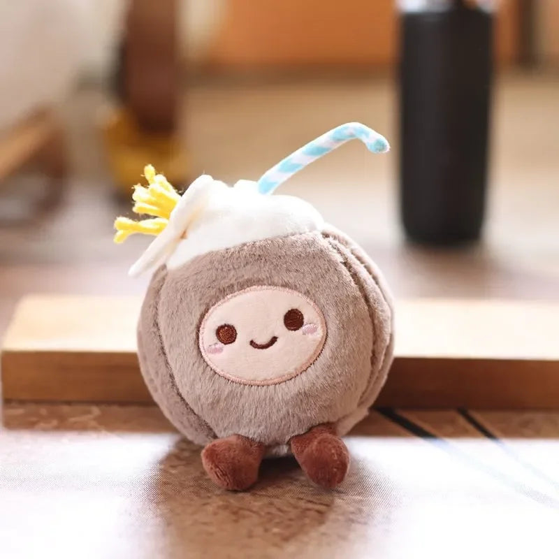 JC Island Coconut Plush Keychain