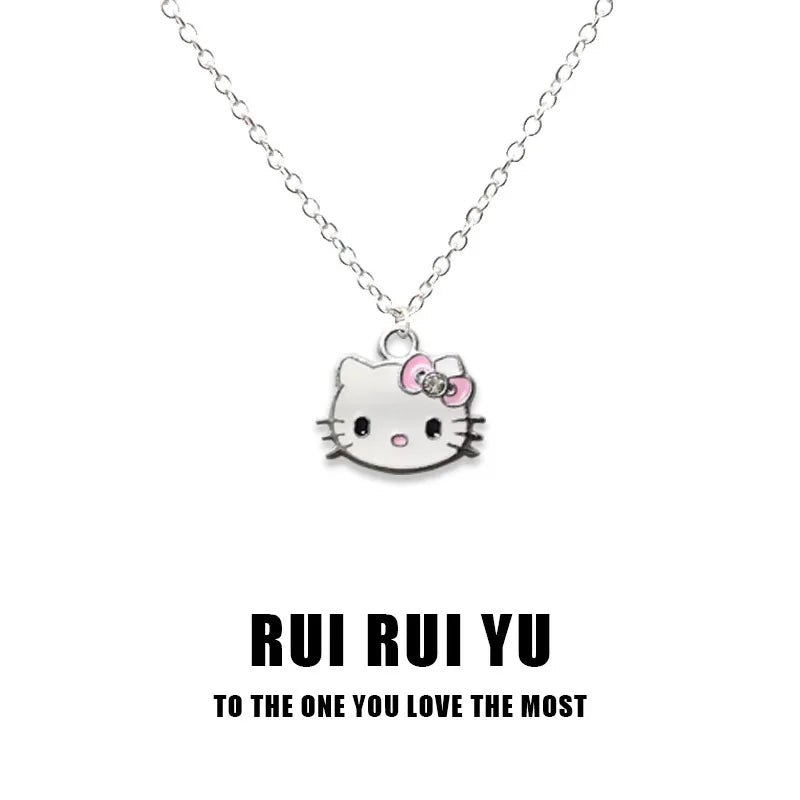 Hello Kitty Sparkle Bow Petite Necklace