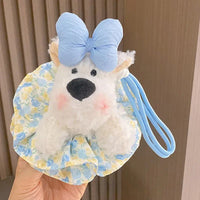 West Highland Puppy Charm Plush Keychain