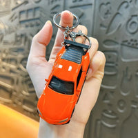 Pullback Die-cast Sports Car Keychain