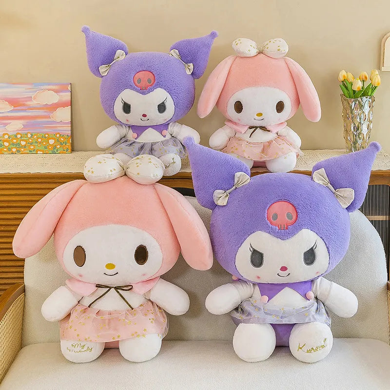 Kuromi & Melody Platinum Plushies (30 cm)