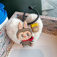 Labubu Heart Pulse Soft Keychain