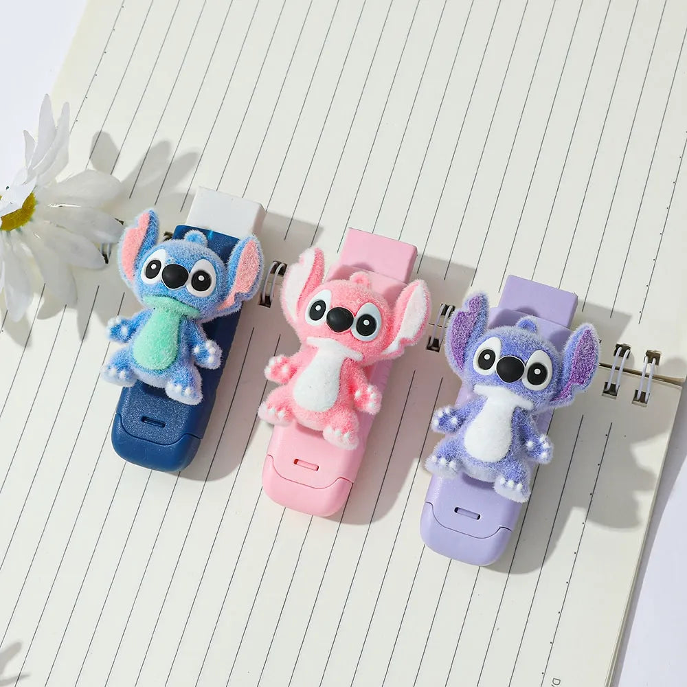 Stitch Flocked Stick Eraser