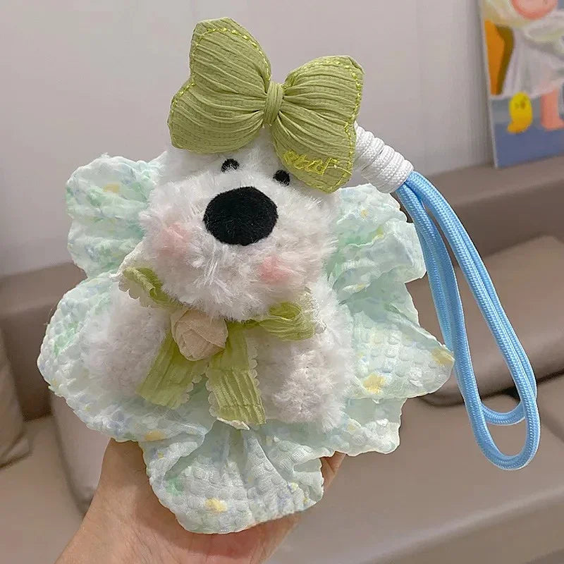 West Highland Puppy Charm Plush Keychain