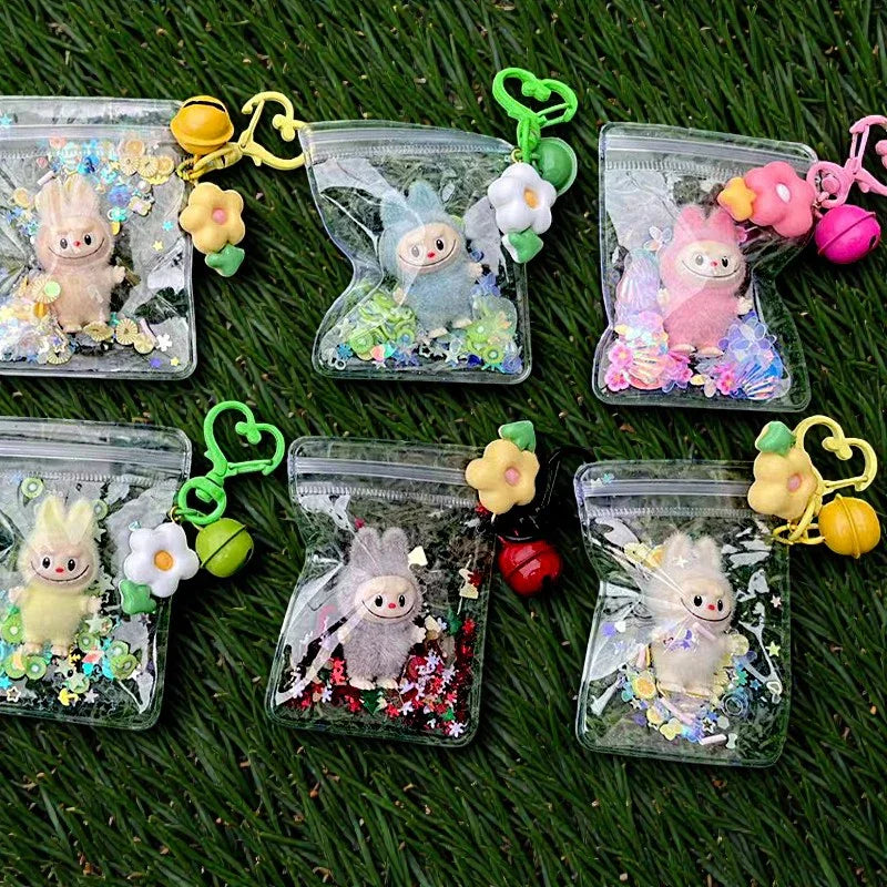 Mini Labubu Grain Pouch Keychain