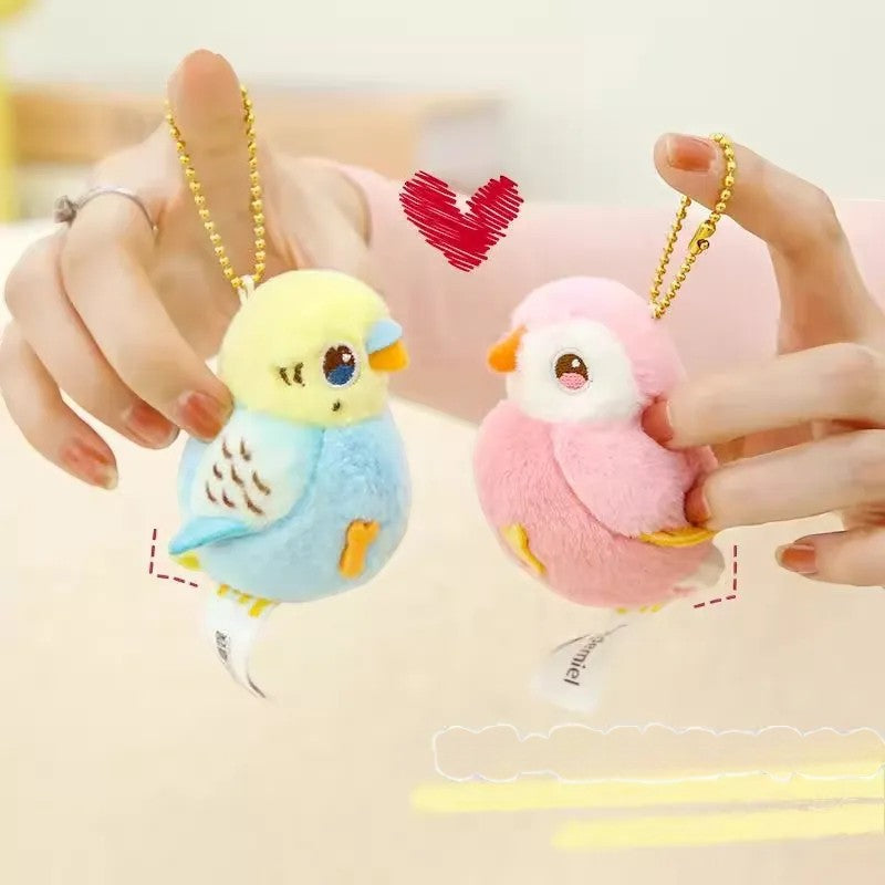Chirping Hearts Couple Keychain