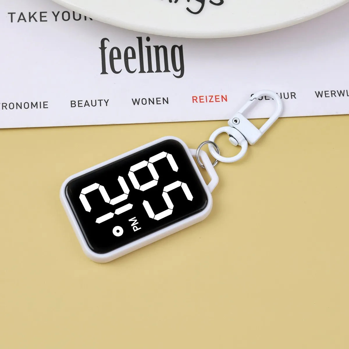Big-Screen LED Digital Watch Keychain