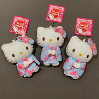 Hello Kitty Blue Kimono Plush Keychain