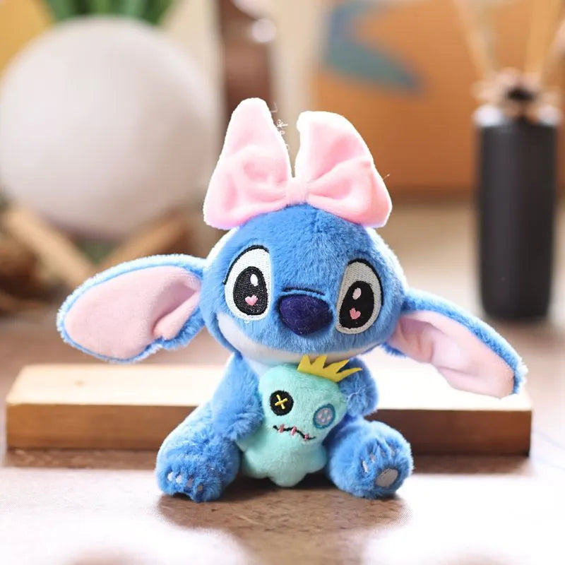 Cosmic Alien Bowknot Scrump Hug Keychain