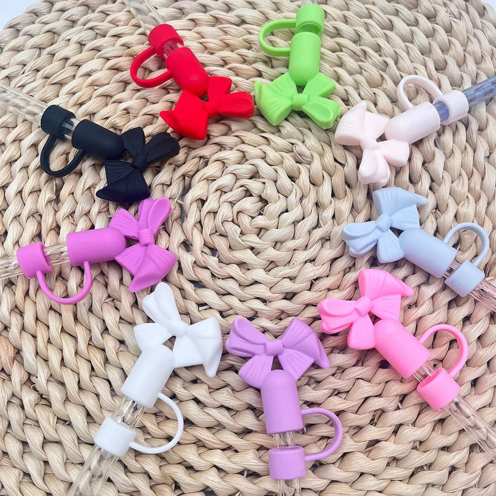 Food-Grade Candy Bow Straw Cap