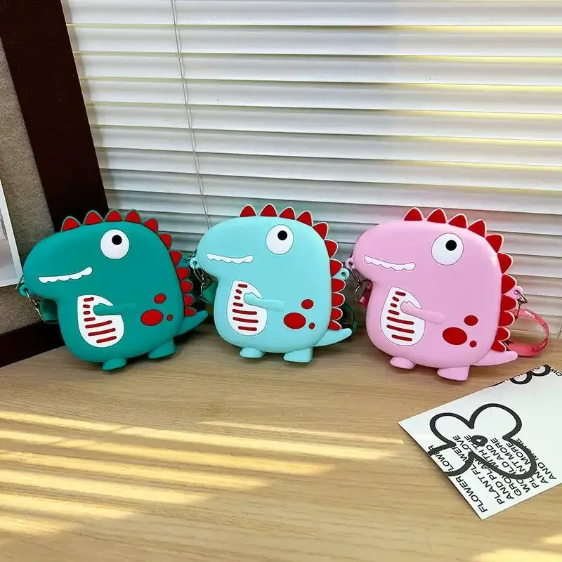 Dinosaur Silicon Sling Bag