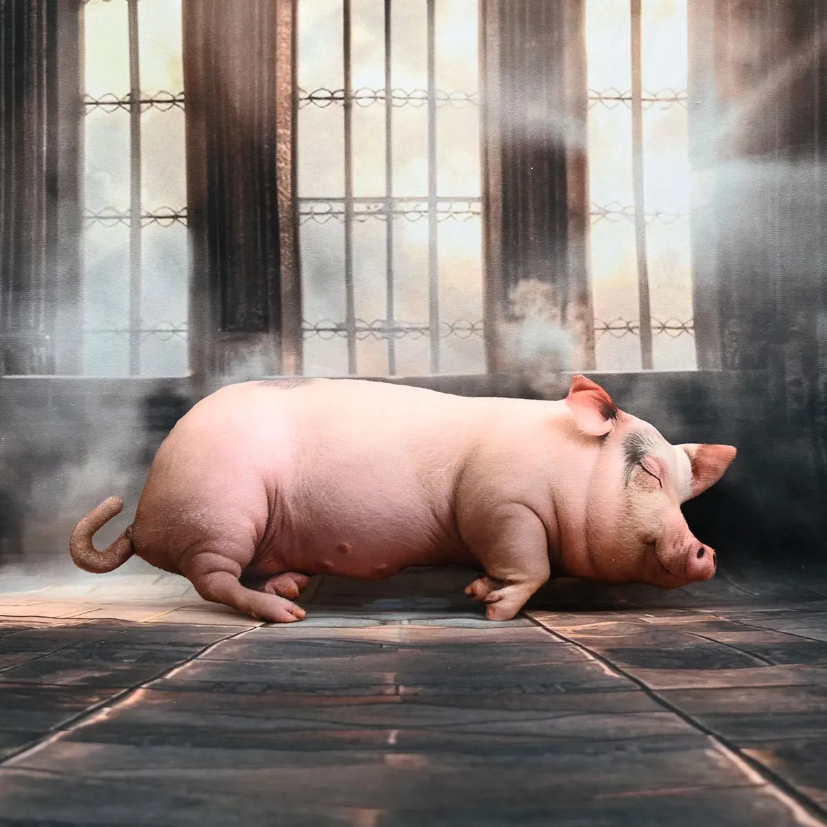 Truffle-Snuffler Ultra-Realistic Sleeping Piglet Plush