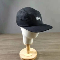 Stussy Black Stock Adjustable Skateboard Cap