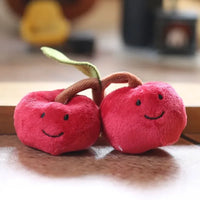 JC Velvety Dual Cherry Pluck Keychain