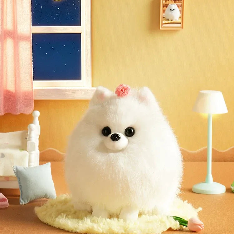 KUDOLL Luxury Pomeranian Plush Keychain