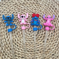 Cute Stitch Tumbler Straw Cap
