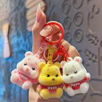 Honey Pooh Flocked Fuzz Keychain