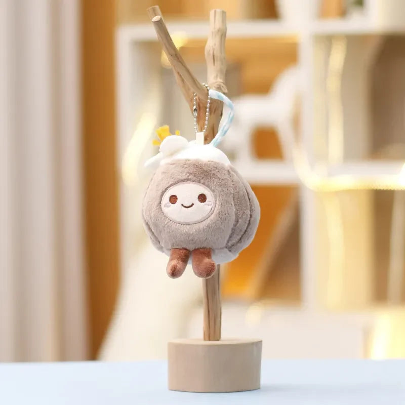 JC Island Coconut Plush Keychain