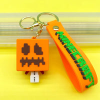 Minecraft 3D Block Mobs Silicone Keychain