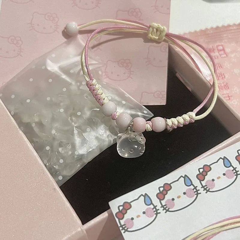 Kawaii Hello Kitty Braided Bracelet
