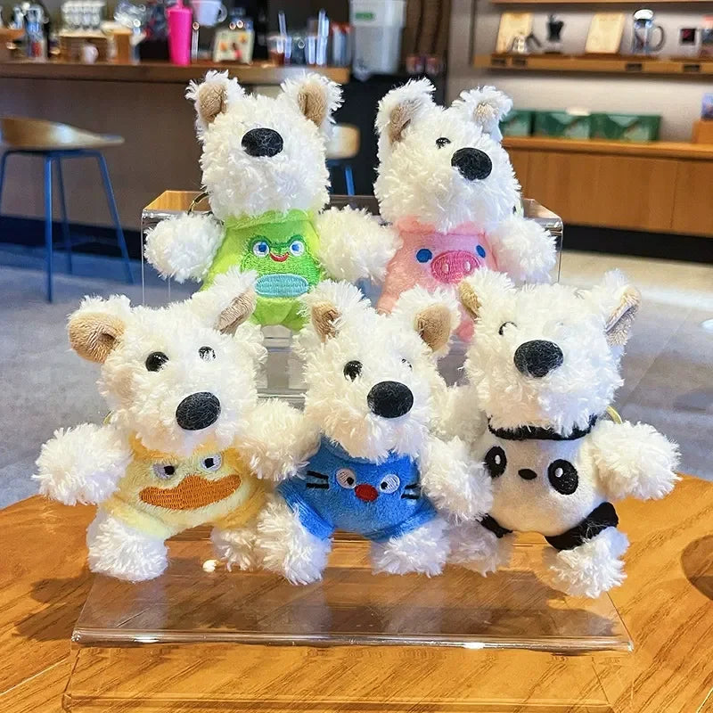 West Highland Pup Dress-up Plush Keychain