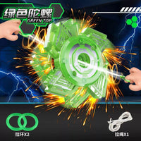 Spark-Burst Velocity Blade Pull-String Battle Top