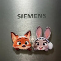 Zootopia Nick & Judy Acrylic Refrigerator Magnets