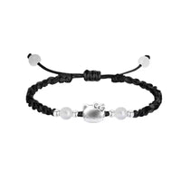 Hello Kitty Sterling Silver Braided Charm Bracelet