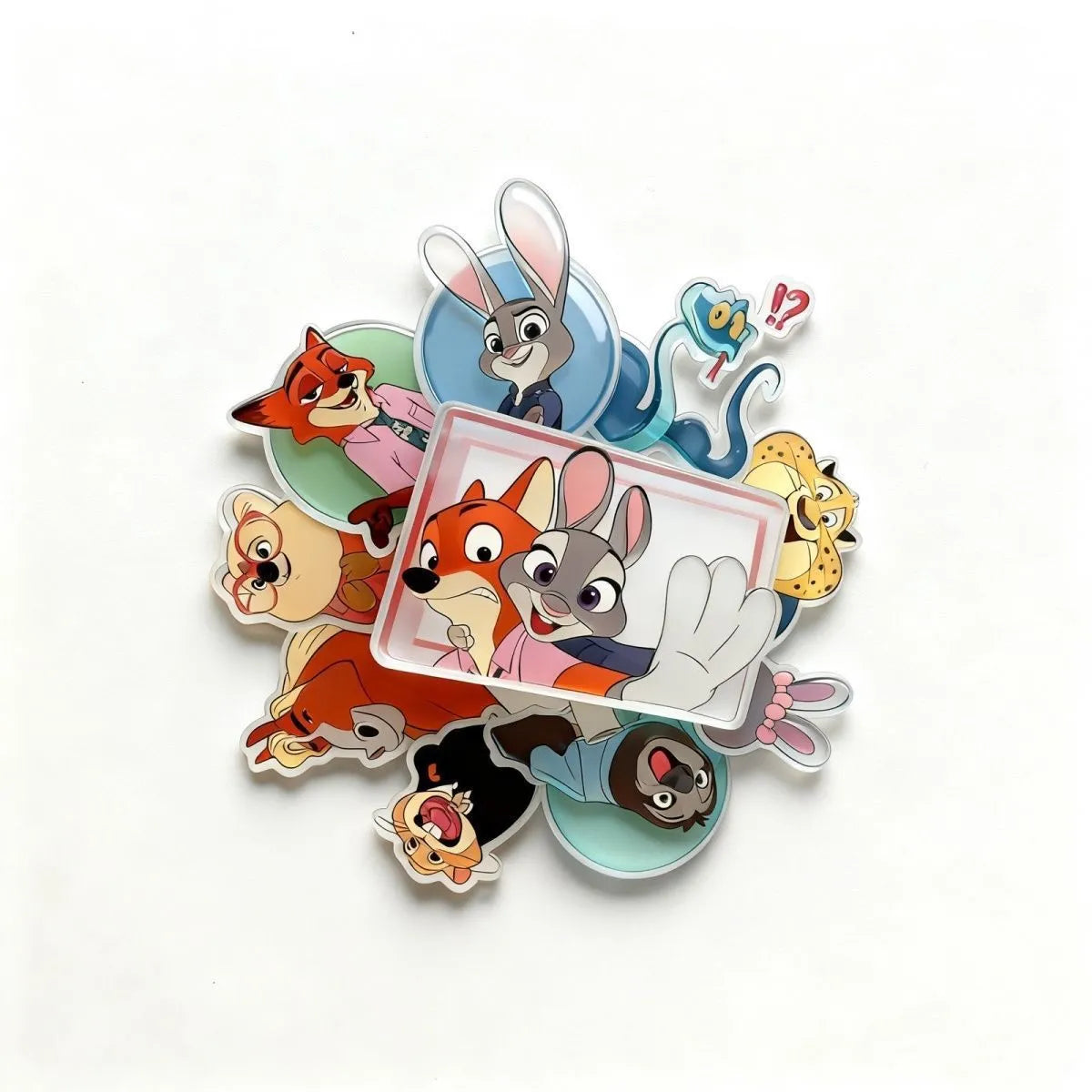 Zootopia Nick & Judy Acrylic Refrigerator Magnets