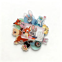 Zootopia Nick & Judy Acrylic Refrigerator Magnets
