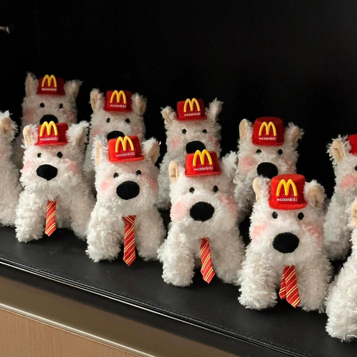 West Highland Dog McD Style Plush Keychain