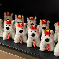 West Highland Dog McD Style Plush Keychain