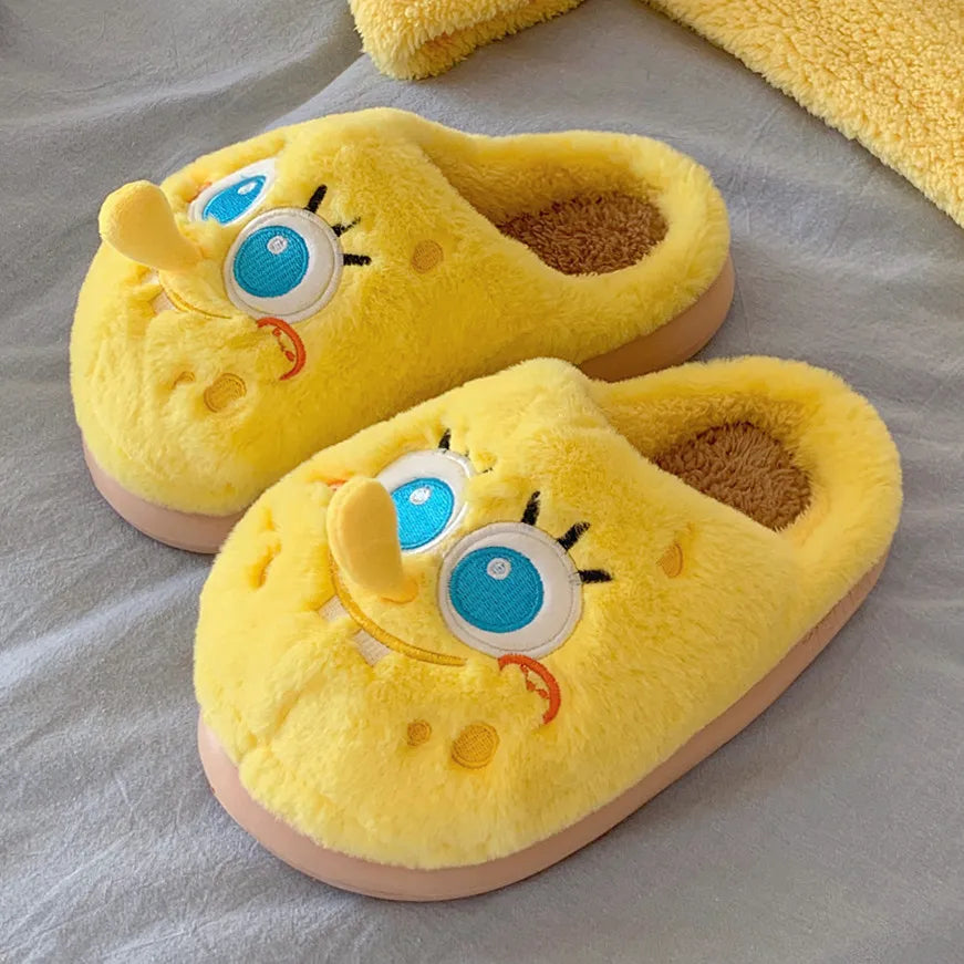 SpongeBob SquarePants Plush Fleece Slippers