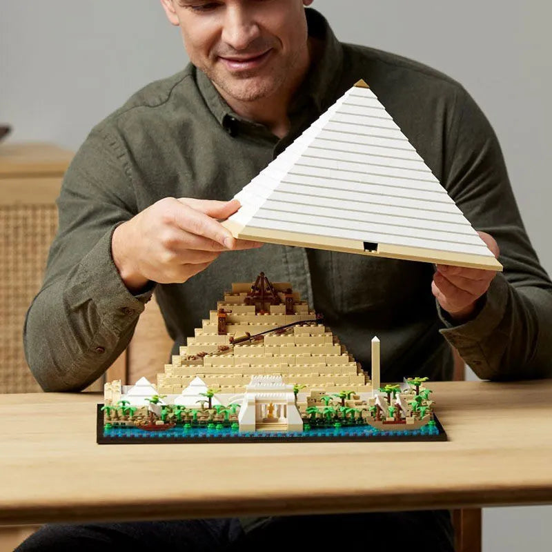 Great Pyramid of Giza Architecture Building Set (1476 Pcs)