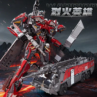 Trans4mers Red Fire Truck Prime Figure (30 cm)