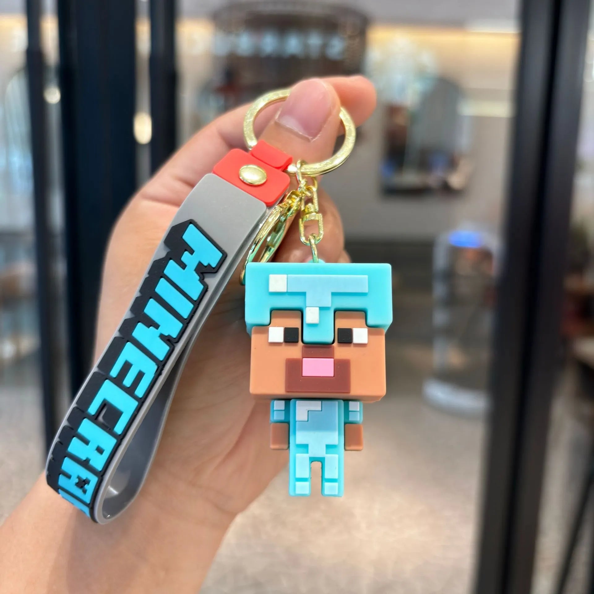 Minecraft Pixel Style Keychain